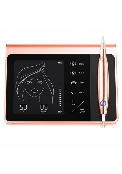 Profesyonel Microblading Princess Dijital Ekranlı Şarjlı Kalıcı Makyaj Cihazı Pmu Kalemi Kaş, Dudak Ve Eyeliner Uyumlu