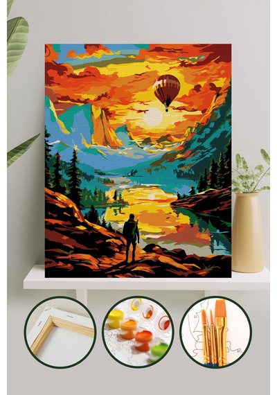 Sayılarla Boyama Tuval Seti 40x50 Cm - Zirve