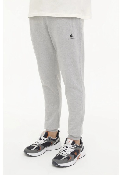 Lumberjack M-ct107 Basıc Jogger Erkek Eşofman Altı Cepli Fermuarlı Gri Melanj
