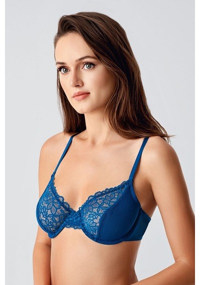 New Bra 34-8410 Telli Desteksiz Sütyen Petrol