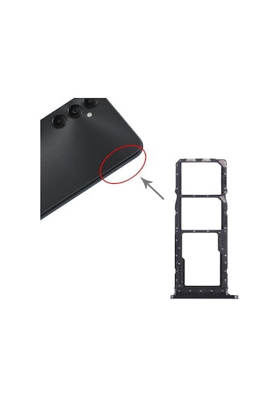 Cbtx Samsung Galaxy Uyumlu A05s İçin Sm-a057 Sım + Sım Kart Tepsisi + Micro Sd Kart Tepsisi Siyah