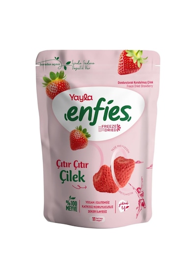 Yayla Enfies Freeze Dried Dondurularak Kurutulmuş Çıtır Meyve-çilek 15 Gr Diğer