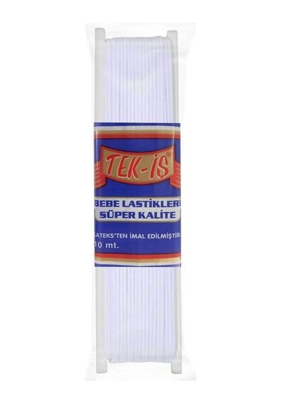 Tedar Tekis Lastik Bebe Lastiği 10 Metre Najmaddin (No:1) 8.5Cm X 10.5 Cm