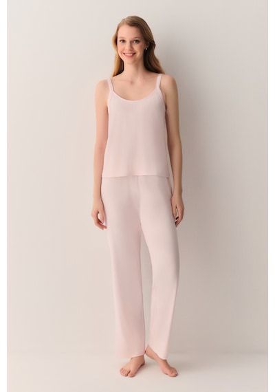 Suwen Lilibet Atlet Pantolon Pijama Takımı Sh26504660a334 Pembe