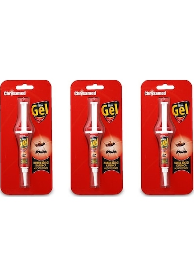 Chrysamed Fibron Hamam Böceği Ve Karınca Jeli 3 x 5 G