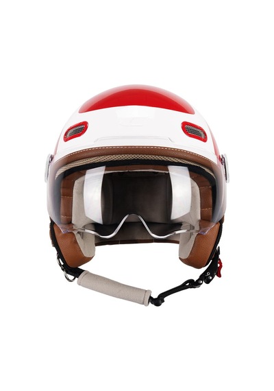 Cgm 191g Pix Sprint Rosso Bianco Sagomata Açık Kask Kırmızı-beyaz