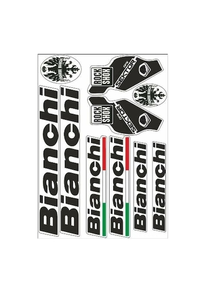 Gogo Bianchi 006 Siyah Bisiklet Sticker
