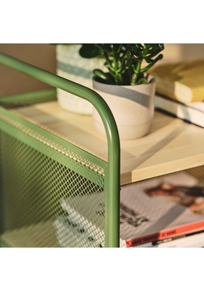 Ikea Nålmakare Servis Arabası, Koyu Yeşil-metal, 79x44x88 Cm