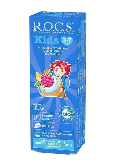 Rocs Kids Meyve Külahı 3-7 Yaş Diş Macunu