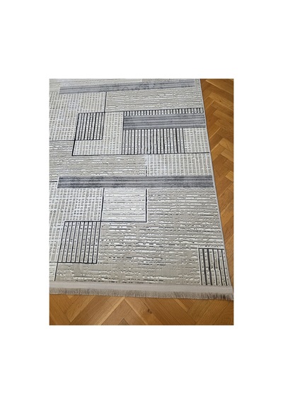 Gri Bambu Yumuşak Sık Dokuma Özel Kesim Salon Koridor Oturma Odası Halısı