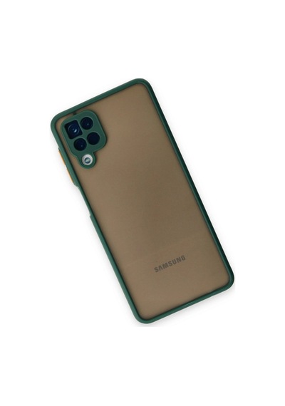 Samsung Galaxy Uyumlu A12 Kılıf Montreal Silikon Kapak - Yeşil İtdark25577