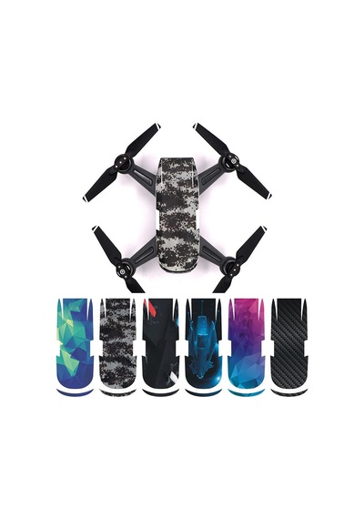 Dji Spark Pvc Koruyucu Dekoratif Çıkartma Su Geçirmez 6 Takım