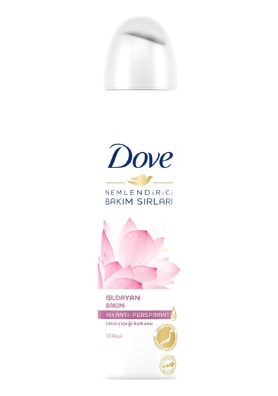 Dove Kadın Sprey Deodorant Nemlendirici Bakım Lotus Çiçeği 150 Ml - 7 Adet Tarı