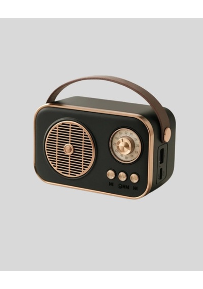 Hubrendy  Retro Bluetooth Radyo Nostaljik Tasarım, Tf Kart Ve Usb Destekli