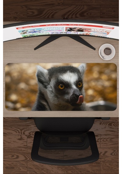 Lemur Kaymaz Dikişli Kauçuk Oyuncu Mousepad V1 - 70x30 Xl Gaming Mouse Pad Fare Altlığı