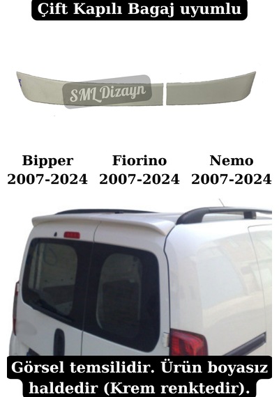 Fiat Fiorino 2 Kapı Spoiler Plastik Rüzgarlık Spoyler