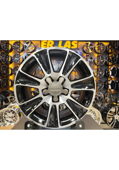 4 Adet Audi  6.5 15 5 100 Et34 57.1 Black Mack Jant Revize Edilmiş Takım