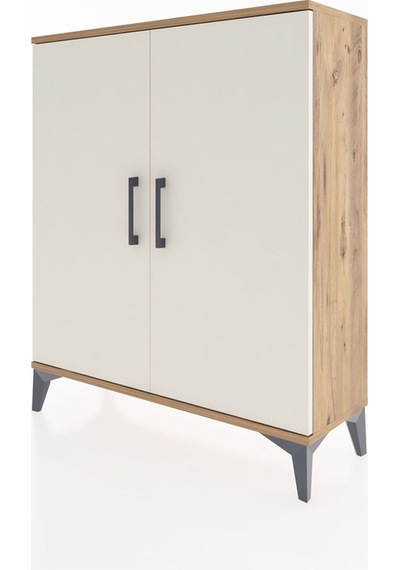Arges Şifonyer Tek Raflı 2 Kapaklı 88x30x106 Çam-aytaşı Çam