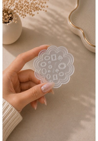 Nail Art Silikon Kalıp 3d Nail Art Desen Kalıbı, Tırnak Süsleme Desen Charm Tırnak Çarm 68