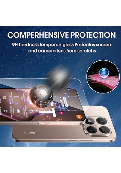 Xiaomi Mi 15t - Mi 15t Pro İle Uyumlu Ekran Koruyucu Kırılmaz Cam 9h Temperli Ekran Camı Şeffaf Passifik