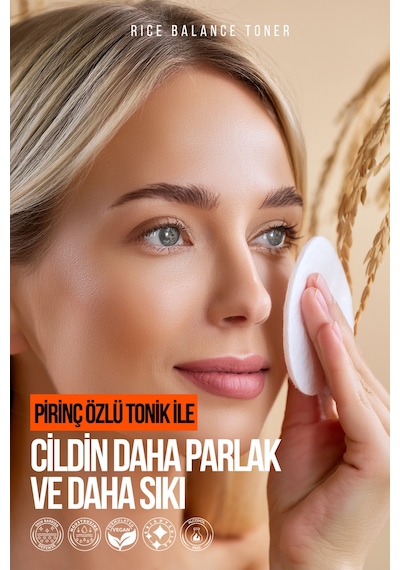 Rice Balance Toner Pirinç Özlü Nemlendirici Ve Aydınlatıcı Toner 200 Ml