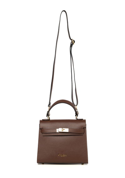 D223 Chocolate Portföy Çantası Kadın Katıa Piumelli Milano Bag D223 Chocolate