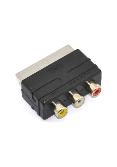 Scart To Rca Skart Av Çevirici Dönüştürücü Lcd Plazma Tüplü Tv