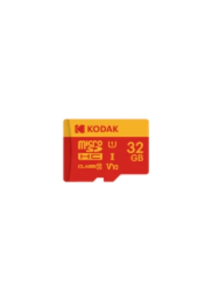 Kodak 32gb Micro Sd Uhs-ı U3/v30/a1 Hafıza Kartı + Adaptör Kırmızı