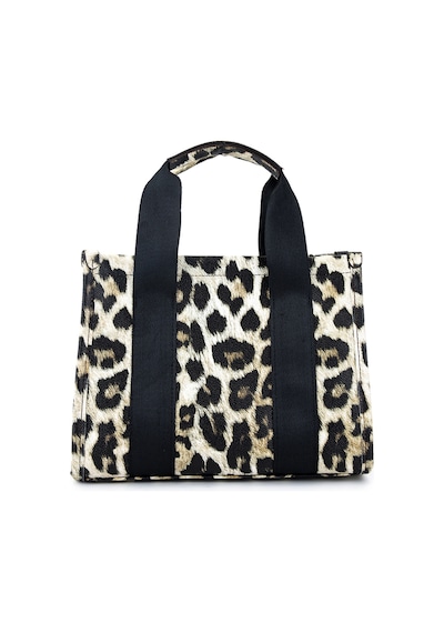 Tamer Tanca Kadın Vegan Leopar Omuz Çanta 1003 2000 Bn Canta Sk23/24 Leopar Leopar Kahverengi