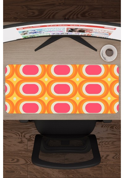 Retro 60 Lar Kaymaz Dikişli Kauçuk Oyuncu Mousepad V5 - 70x30 Xl Gaming Mouse Pad Fare Altlığı