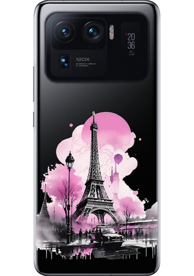 Xiaomi Mi 11 Pro Uyumlu Şeffaf Kılıf Paris 1 Tasarımlı