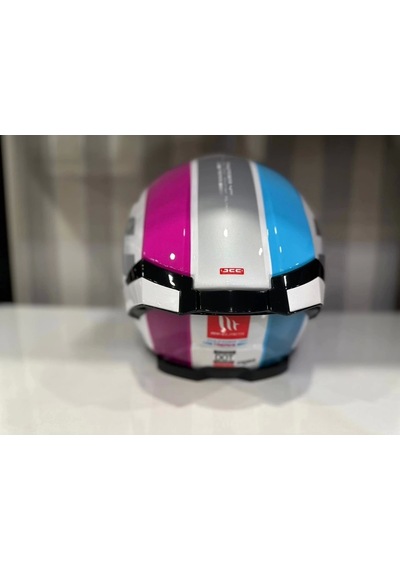 Mt Helmets Mt Thunder 4 Sv Tears C8 Motosiklet Kaskı Pembe - Parlak İnci Beyazı
