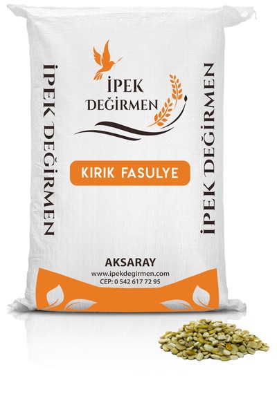 İpek Değirmen Kırık Fasulye 1 kg Yerli Yeni Mahsul Çorbalık Ve Ezmelik Doğal Katkısız Kuru Bakliyat