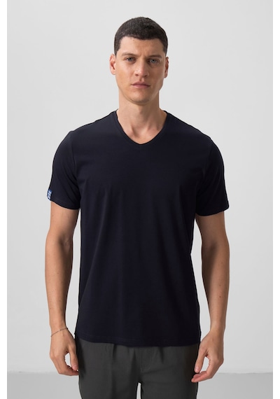 Tommylife Standart Fit Basic V Yaka 3lü Paket Lacivert Erkek T-shirt 87912 Lacivert