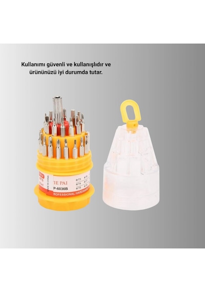 Elektronik Tamir Tornavida Seti Ateşe Dayanıklı Ve Ergonomik 33737006