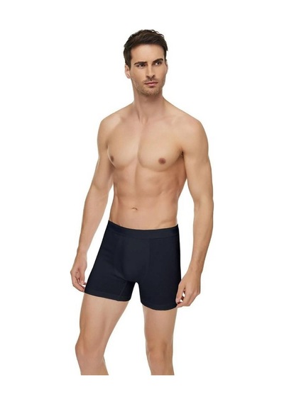 Erkek Modal Likralı Boxer 1251 - 3 Adet Siyah