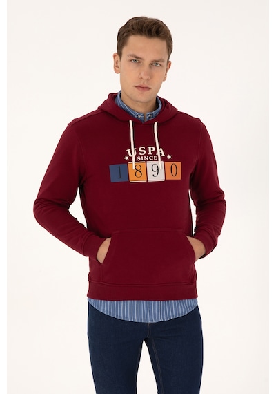 U.s. Polo Assn. Erkek Bordo Sweatshirt 50316364-vr014 Bordo