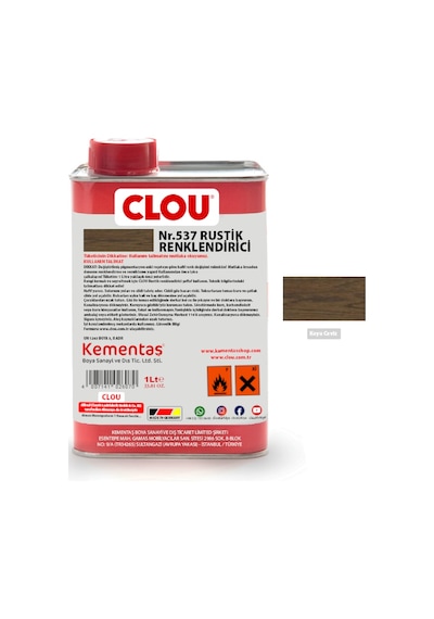 Solvent Bazlı Renklendiriciler 1lt537 Koyu Ceviz Rustic Efekt Renklendirici 1litre-5287