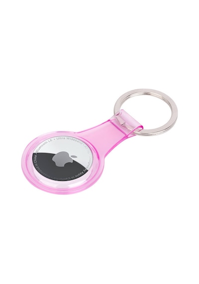 Xemu Apple Uyumlu AirTag 07 Silikon Anahtarlık-pembe