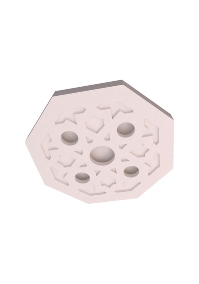 Motifpiyer Tavan Spot Göbek TSG-14 Altıgen 56 CM