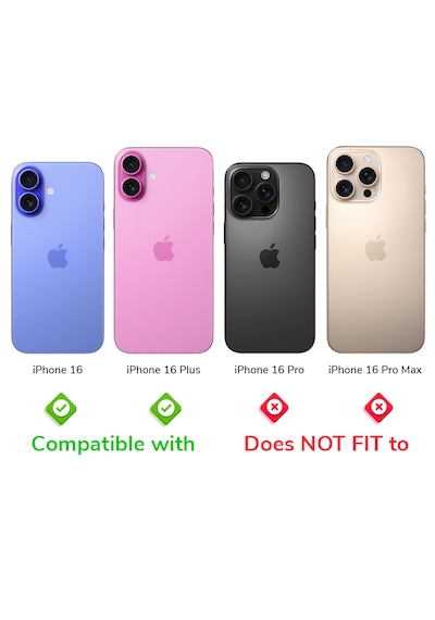 Apple Uyumlu iPhone 16 / 16 Plus İçin Ipg Kamera Lens Koruyucu - Kırmızı