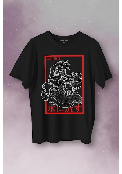 Japanese Wind Wave Japon Rüzgar 2k Street Culture Baskılı Tişört Unisex T-shirt 001 Japanese Wind Wave Japon Rüzgar 2k Street Culture Baskılı Tişört Unisex T-shirt 001