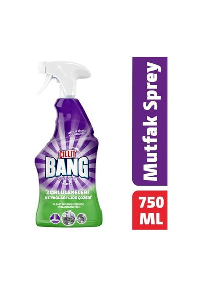 Cillit Bang Mutfak Yağ Ve Kireç Çözücü Sprey 750 Ml 10'lu Set