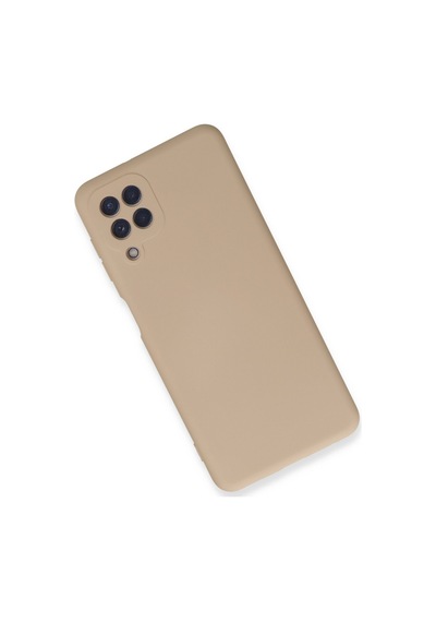 Galaxy  Uyumlu  A22 Kılıf Nano İçi Kadife Silikon - Pudra