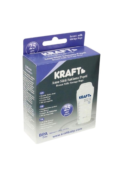 Kraft Süt Saklama Poşeti 25 Li
