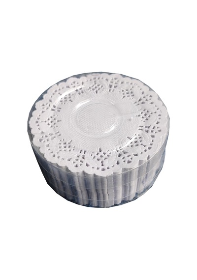 Lidopack Dantel Kağıt Karton Çay Meşrubat Bardak Altlığı - Beyaz - 9 Cm - 500 Adetlik 5 Paket Beyaz