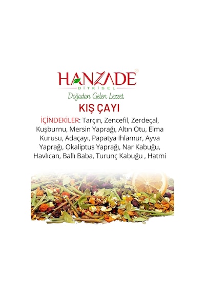 Hanzade Bitkisel Kış Çayı 200 Gr Zengin İçerikli