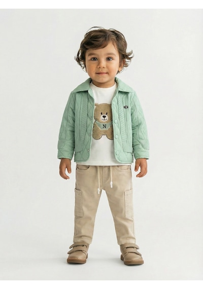 Xo Kids Erkek Çocuk 3lü Alt Üst Takım 1-3 Yaş 11201 Mint