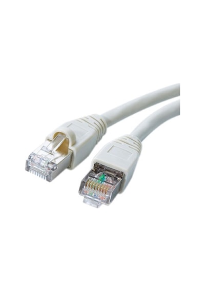 Cat610bf 10 Metre Beyaz Cat6 Rj45 Lan Kablosu Uçları Hazır Takılı 100/1000 Mbps Bilgisayar Modem İnternet Ethernet Kablosu Beyaz, 10 Metre