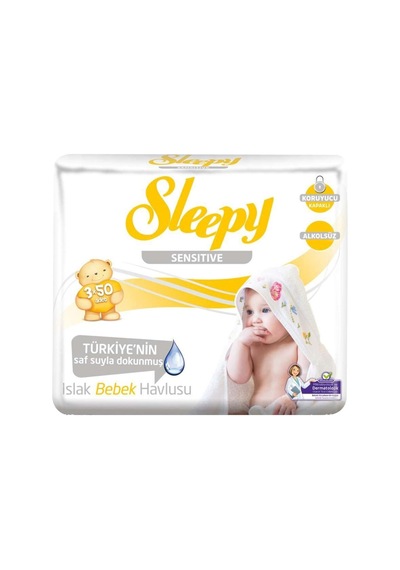 Sleepy Sensitive Islak Havlu 3 X 50'li - 6 Adet Tarı 6'li